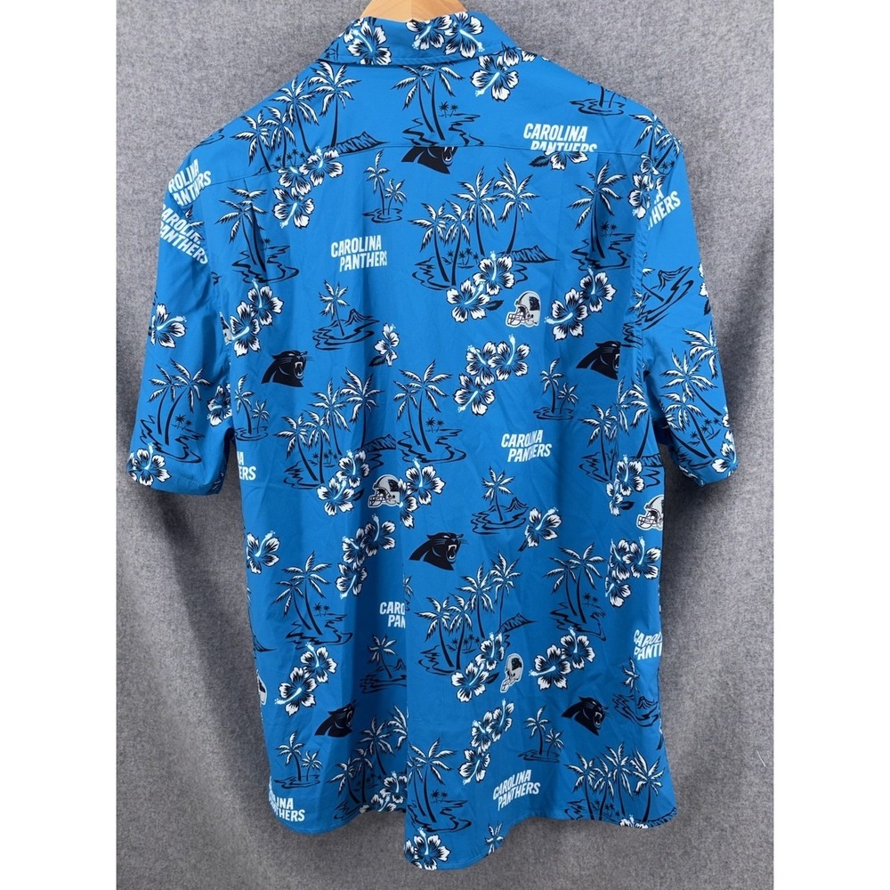 New Reyn Spooner Carolina Panthers Kekai Blue Hawaiian Button Up Shirt XL - Picture 6 of 8